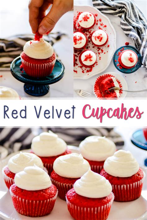 This is different from other red velvets i've had; Red Velvet Cupcakes with Cream Cheese Frosting | Cupcake cream, Red velvet cupcakes, Velvet cupcakes