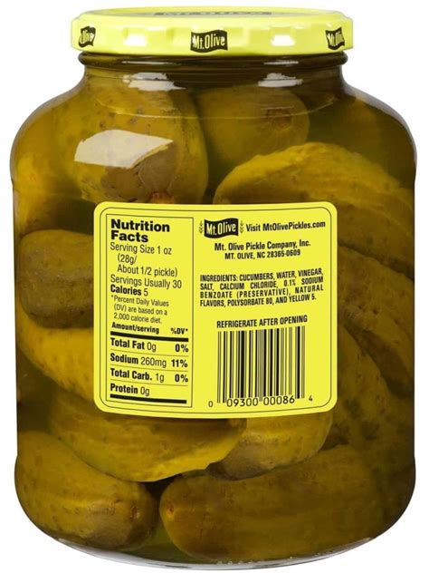 Kosher Dill Pickles Mt Olive Pickles