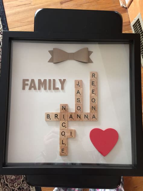 Picture With Scrabble Tiles Craft Projects Scrabble Tiles Crafts