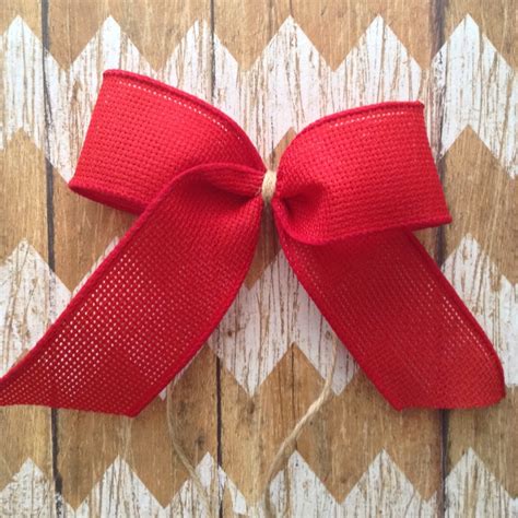 Red Christmas Bows Set Of 12 Small Red Decorative Bows Etsy