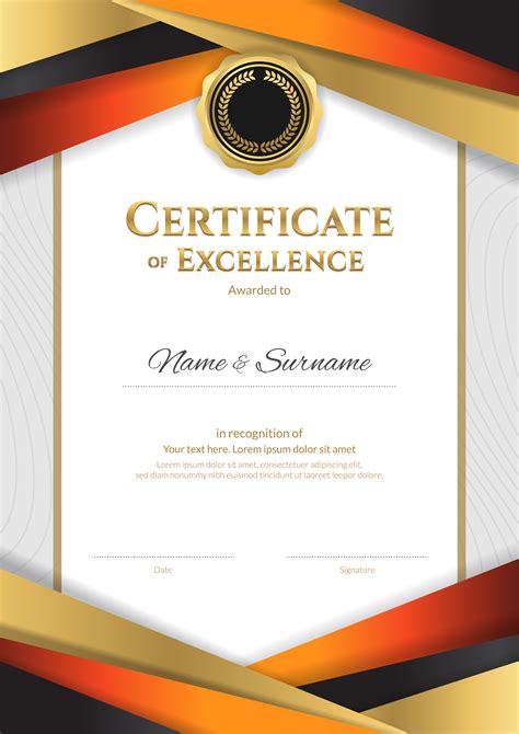 Browse our border design for certificate images, graphics, and designs from +79.322 free vectors graphics. Portrait luxury certificate template with elegant golden ...