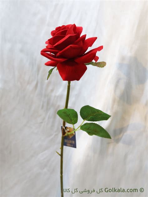 شاخه گل رز سرخ مصنوعی گل فروشی گل کالا هر شاخه 12 هزار تومان