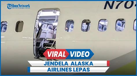 Ngeri Jendela Pesawat Alaska Airlines Lepas Saat Mengudara YouTube