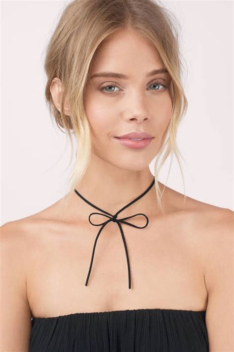 Knot Sure Choker Necklace With Images Black Choker Dress Chokers Choker Necklace