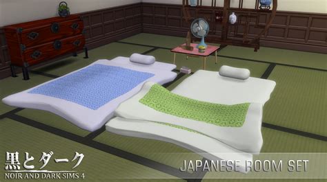 Ts4 Japanese Room Set Noir And Dark Sims