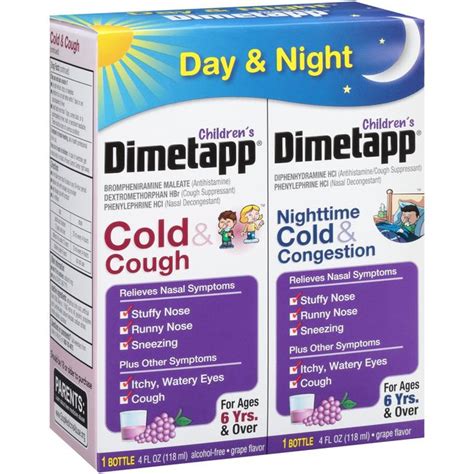Dimetapp Childrens Cold And Cough Antihistamine Cough Suppressant