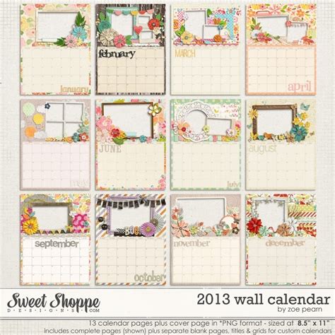 2013 Wall Callendar By Zoe Pearn Custom Calendar Christmas Calendar