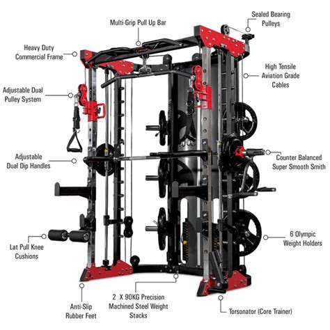 Smith Multi Functional Trainer Machine Professional Nutroone