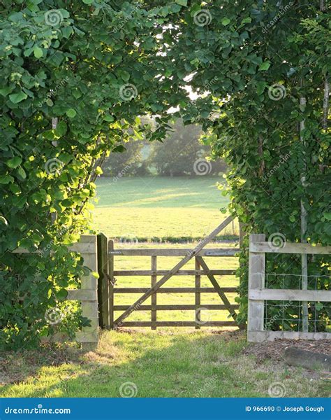 Country Gate Stock Photo Image Of Explore Entry Hedge 966690