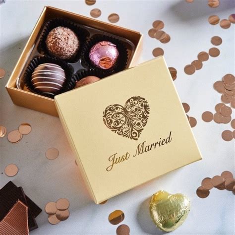 Personalised Chocolate Wedding Favours Whitakers Chocolates