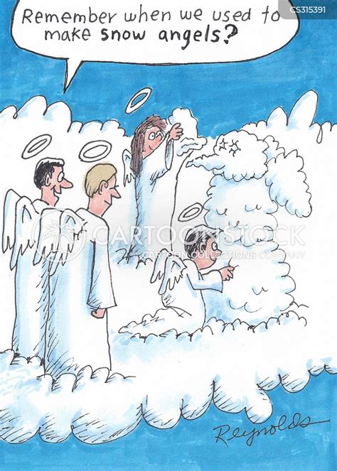 Snow Angels Cartoons And Comics Funny Pictures From Cartoonstock