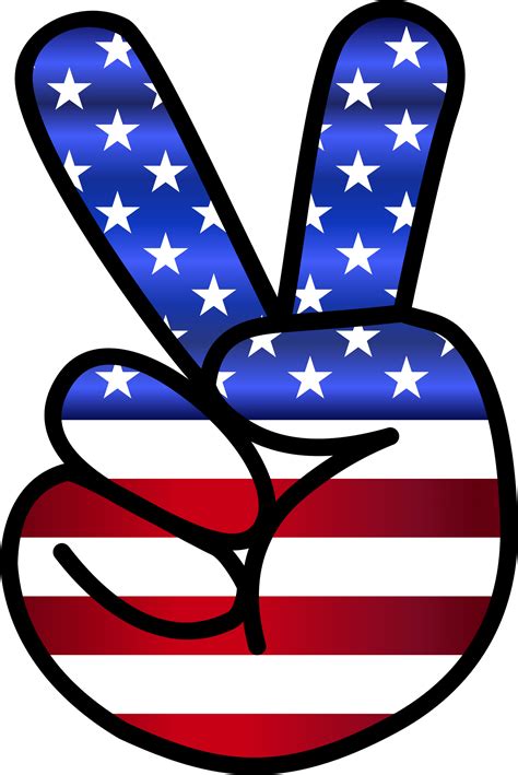 Hand Peace Sign Clipart Free Download On Clipartmag