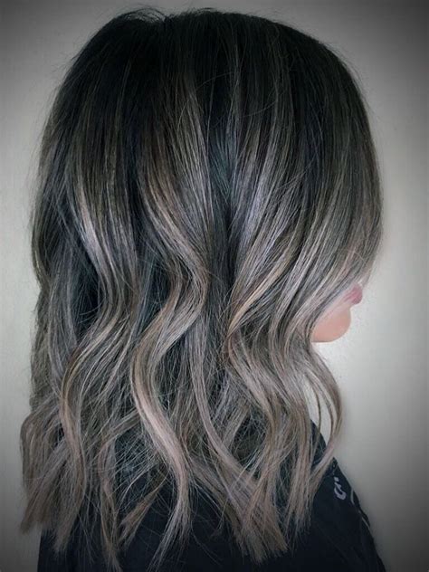 pin by soli feliciano on hair inspo ash blonde highlights black hair haircuts brunette