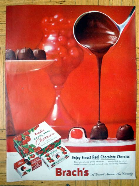 1955 Brachs Chocolate Covered Royal Anne Cherries Original Etsy