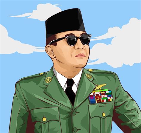 Vector Art Of Soekarno Hatta First President Of Indonesia © Azhar