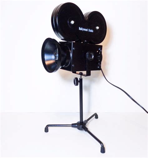 Hollywood Studio Movie Projector Directors Camera Table Lamp Sold