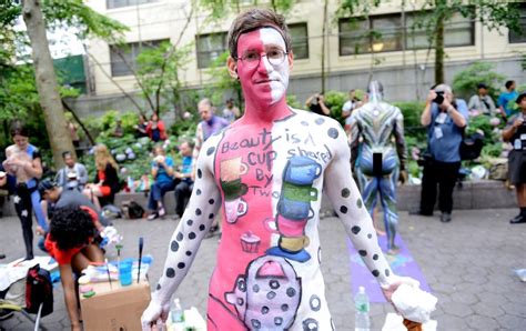 People Attend The Rd Annual Nyc Bodypainting Day In Dag Hammarskjold