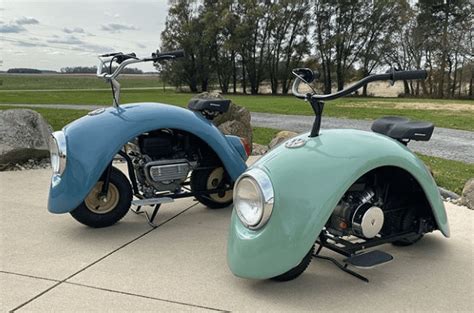 This Man Turned A Volkswagen Beetle Into The Most Adorable Mini Bikes