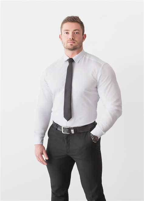 Instylehairdesigns Dress Shirt Muscle Fit