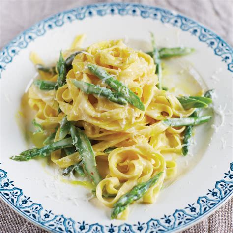 Tagliatelle with Asparagus and Parmesan Fonduta recipe | Epicurious.com