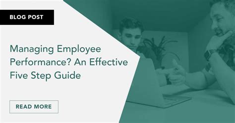 Managing Employee Performance An Effective 5 Step Guide Kineo