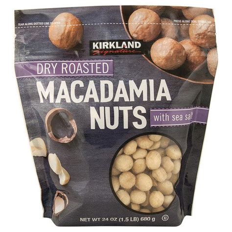 Kirkland Signature Dry Roasted Macadamia Nuts Oz Costco Food Database