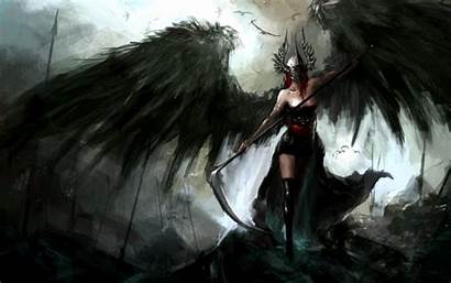 Reaper Angel Warrior Dark Fantasy Fallen Female