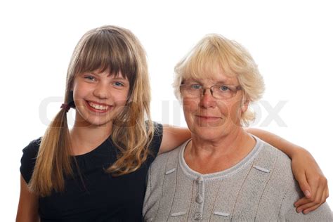 Großmutter und Enkelin Stock Bild Colourbox