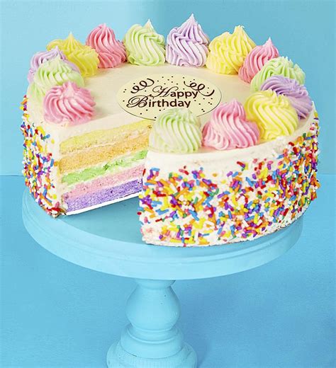 Bake Me A Wish Happy Birthday Rainbow Cake
