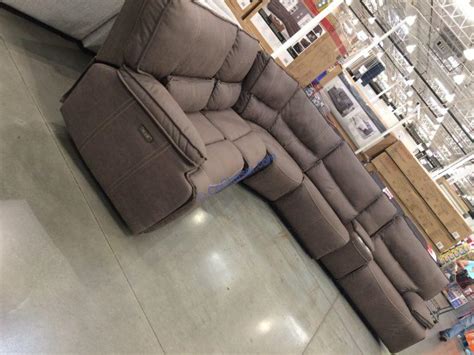 Fabric Power Reclining Sectional With Power Headrest Costcochaser