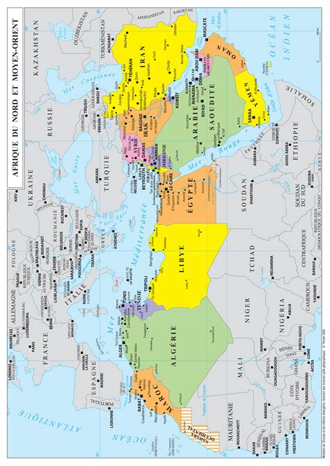 Carte Afrique Moyen Orient Imvt