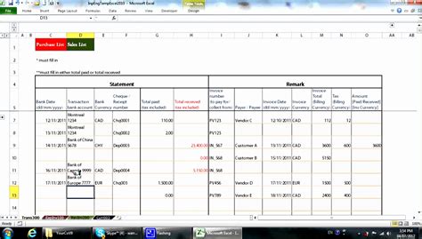 6 Excel Bookkeeping Templates Excel Templates Excel