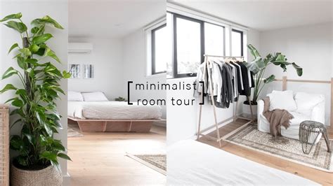 10 minimalist home decor tips ✨. MINIMALIST ROOM TOUR 2018 | Rachel Aust - YouTube