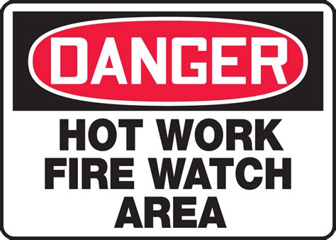 Hot Work Safety Signage Ubicaciondepersonascdmxgobmx
