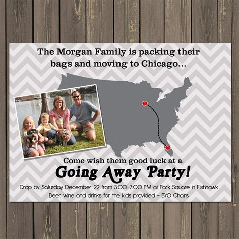 Going Away Party Invitation Moving Farewell Party Invitation Etsy