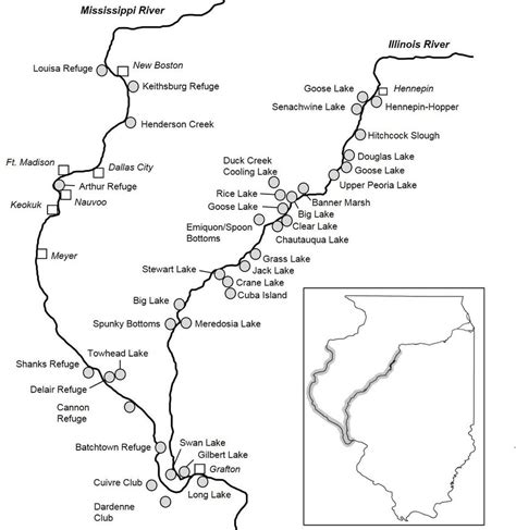 Locations In The Illinois And Central Mississippi River Valleys