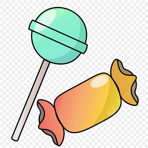 Vector De Dibujos Animados Encantador Dulce Caramelo Candy Lollipop