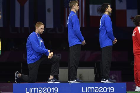 American Athlete Punished For Kneeling During National Anthem Other Us Athletes Warned