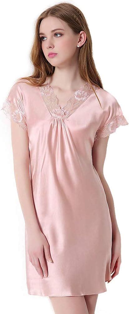Sleepwear Forever Angel Womens 100 Pure Silk Dress Nightgown At