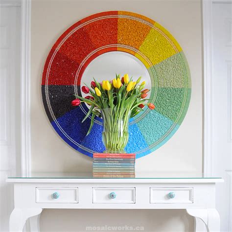 20 diy mirror projects that are fun and easy to make. Mosaicworks Glass Tile Rainbow Mirror {Guest Post ...