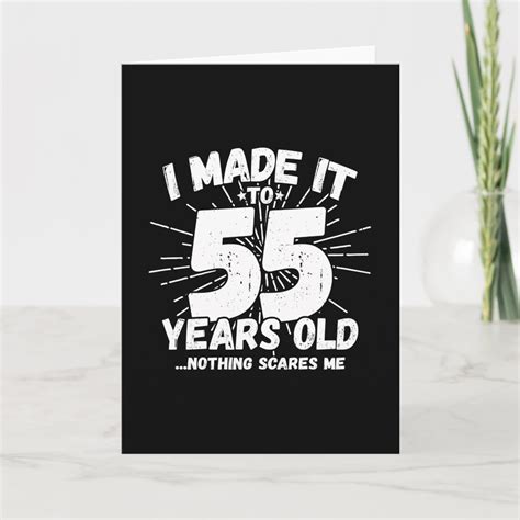 55 Year Old Birthday Funny 55th Birthday Meme Card Zazzle