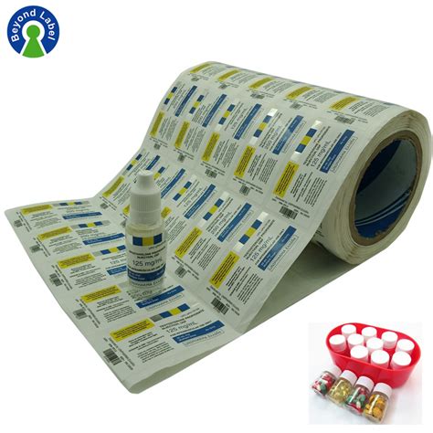 Custom Medical Pill Bottle Label Sticker Printing Boyue Printing