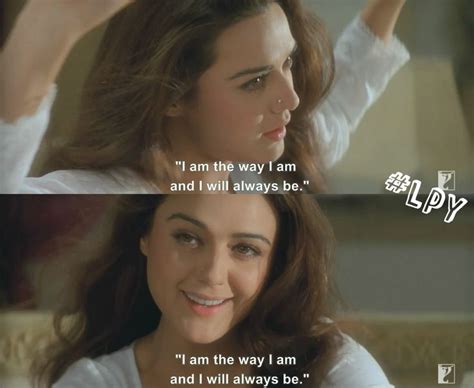 Preity Zinta As Zaara Hayat Khan Bollywood Theme Bollywood Quotes