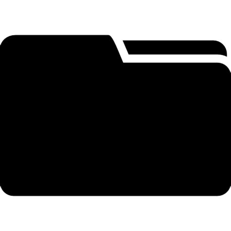 Free Icon Black Folder Interface Symbol