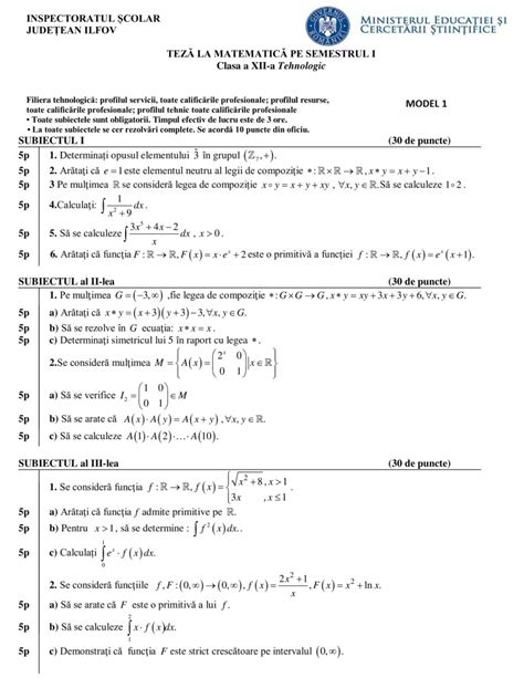 Exercitii Matematica Clasa 5 Semestrul 1 Jiashd