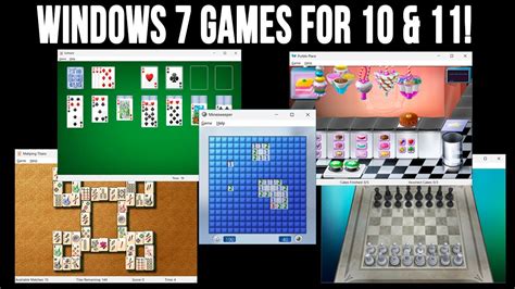 Install The Classic Windows 7 Games Such As Solitaire And Minesweeper