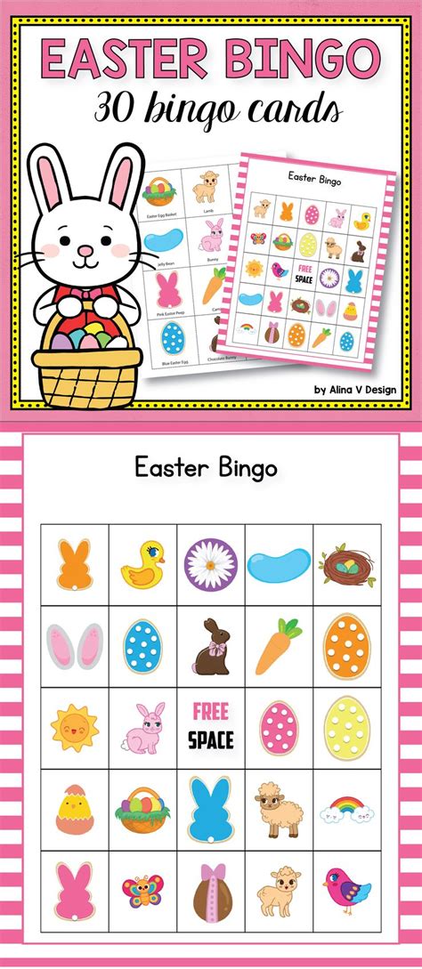 Easter Bingo Game Easter Activities For Kindergarten Easter Bingo