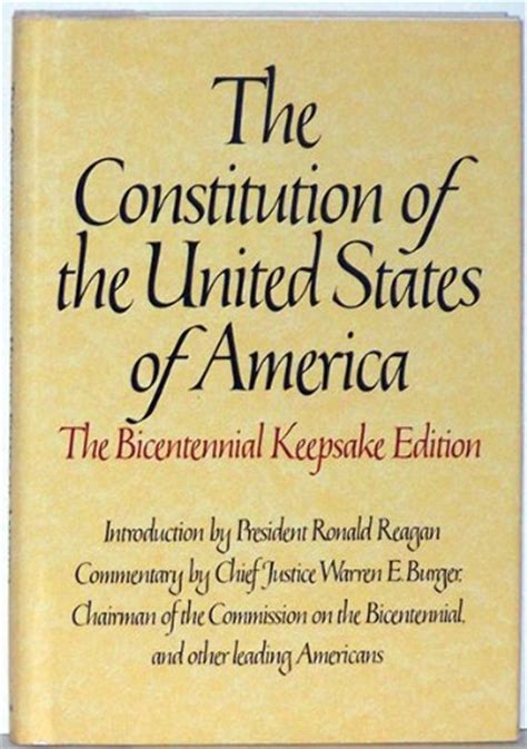 Constitution Of The United States Of America Bicentennial Keepsake