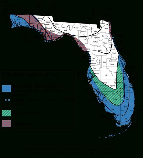 2010 Wind Maps Florida Wind Speed Map Printable Maps