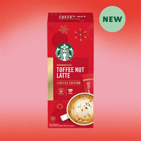 Limited Edition Starbucks Toffee Nut Latte Instant Coffee Mixes